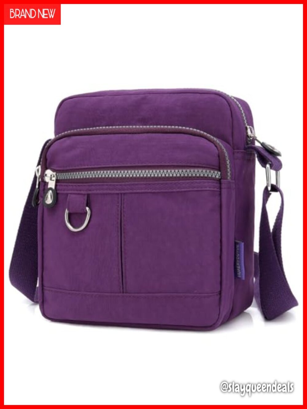 Nylon Crossbody Bag Waterproof Shoulder Handbag Lightweight Travel Purse